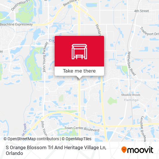 S Orange Blossom Trl And Heritage Village Ln map