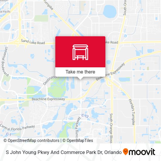 Mapa de S John Young Pkwy And Commerce Park Dr