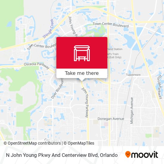 Mapa de N John Young Pkwy And Centerview Blvd