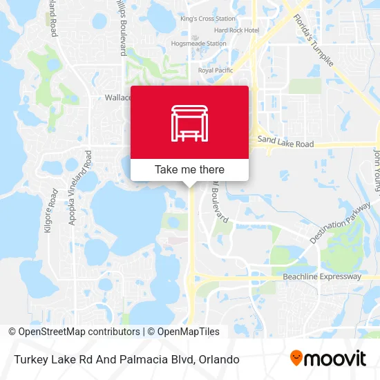 Mapa de Turkey Lake Rd And Palmacia Blvd