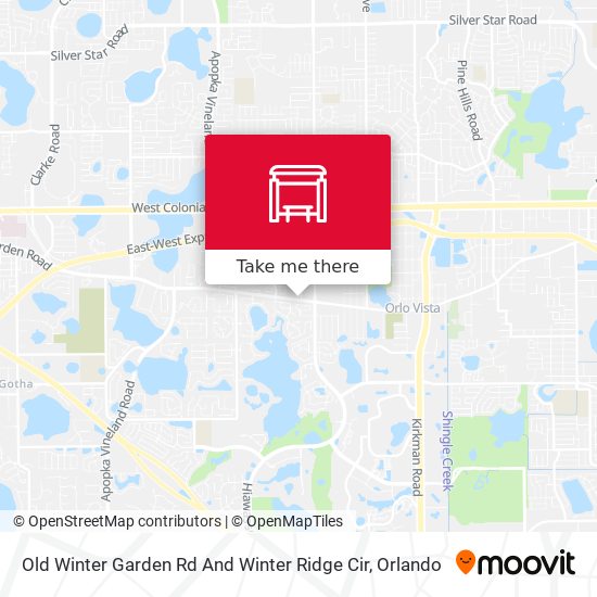 Mapa de Old Winter Garden Rd And Winter Ridge Cir