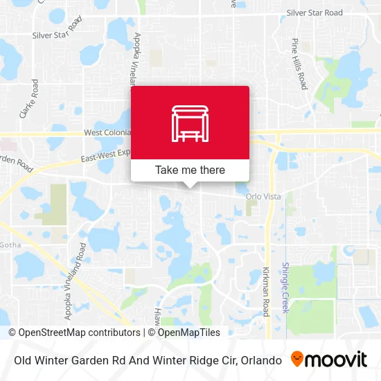 Mapa de Old Winter Garden Rd And Winter Ridge Cir