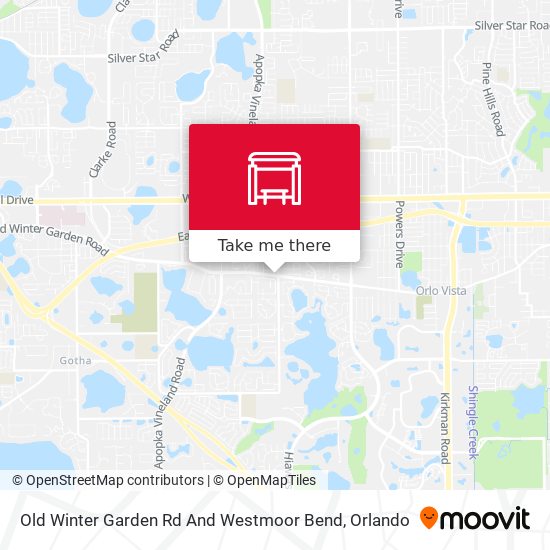Old Winter Garden Rd And Westmoor Bend map