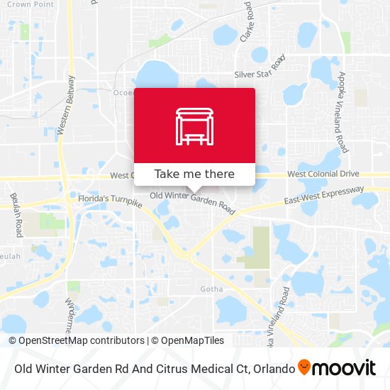 Old Winter Garden Rd And Citrus Medical Ct map