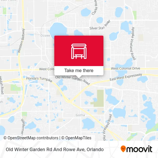 Mapa de Old Winter Garden Rd And Rowe Ave