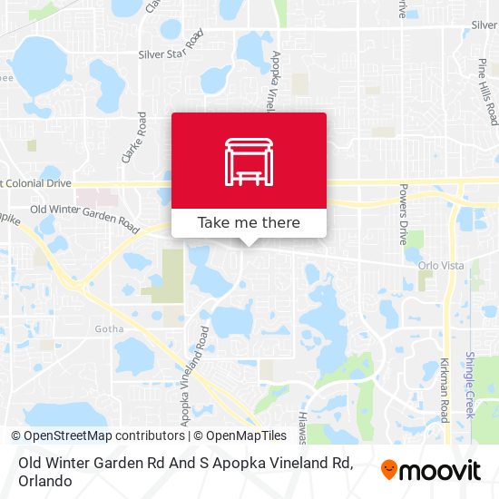 Old Winter Garden Rd And S Apopka Vineland Rd map