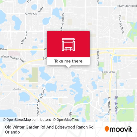 Mapa de Old Winter Garden Rd And Edgewood Ranch Rd