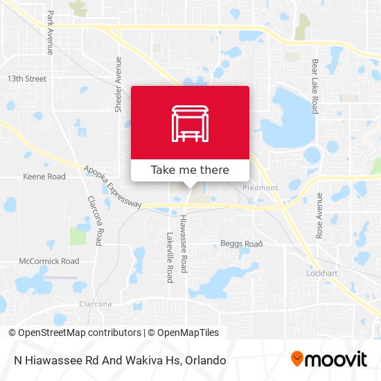 N Hiawassee Rd And Wakiva Hs map