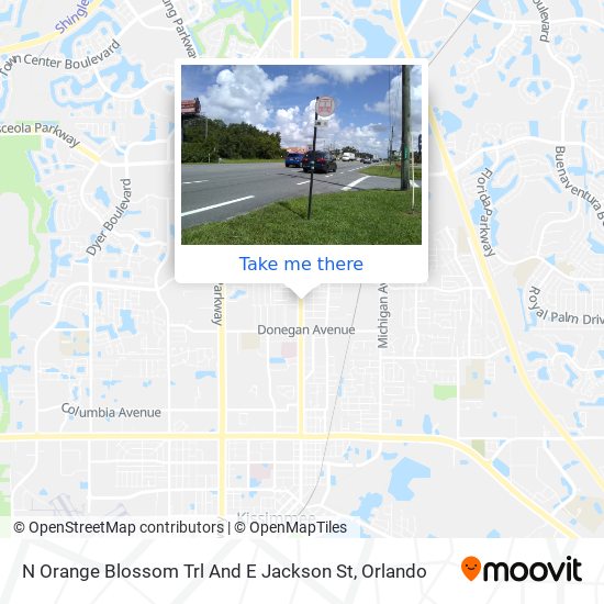 N Orange Blossom Trl And E Jackson St map