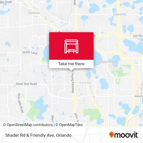 Shader Rd & Friendly Ave map