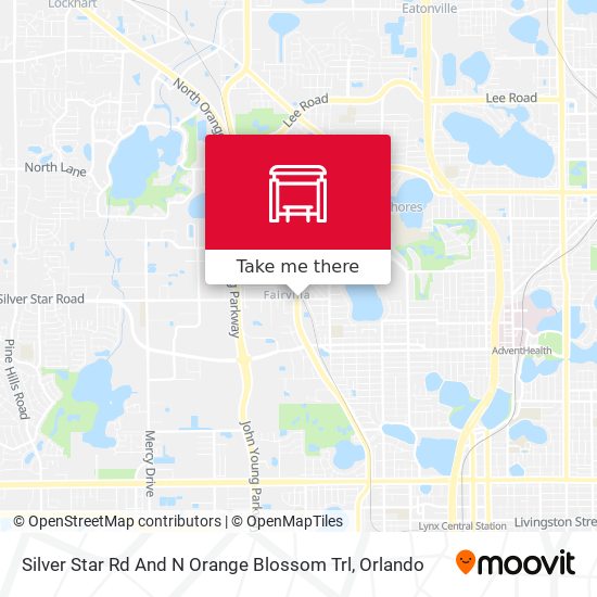 Silver Star Rd And N Orange Blossom Trl map