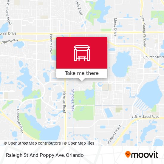 Mapa de Raleigh St And Poppy Ave