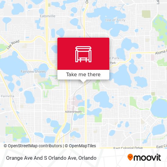 Mapa de Orange Ave And S Orlando Ave