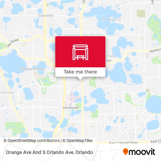 Orange Ave And S Orlando Ave map