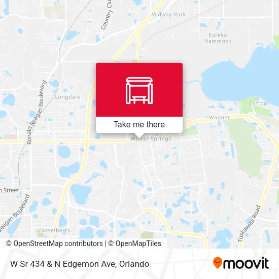 W Sr 434 & N Edgemon Ave map