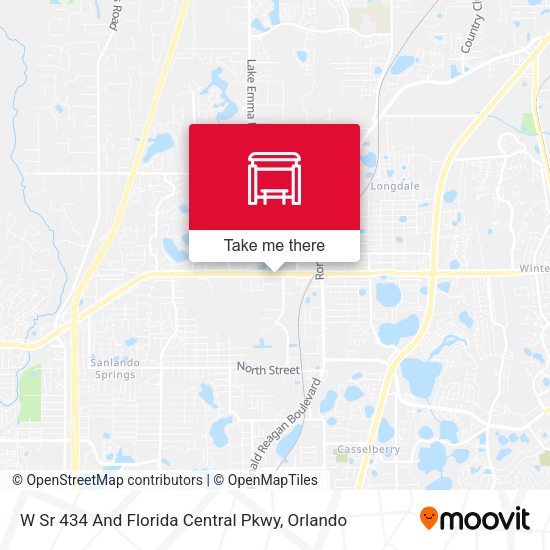 Mapa de W Sr 434 And Florida Central Pkwy