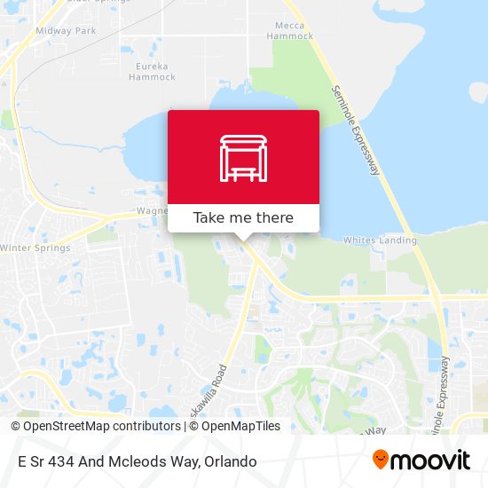 E Sr 434 And Mcleods Way map