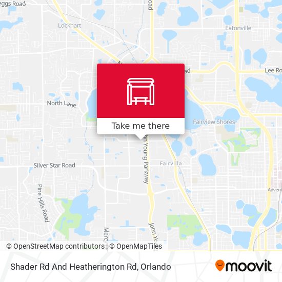 Shader Rd And Heatherington Rd map