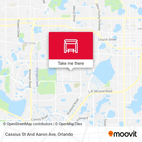 Cassius St And Aaron Ave map