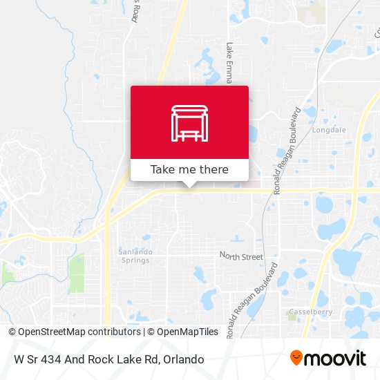 W Sr 434 And Rock Lake Rd map