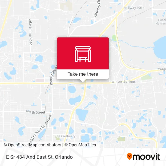 Mapa de E Sr 434 And East St