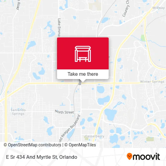 Mapa de E Sr 434 And Myrtle St