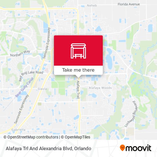 Alafaya Trl And Alexandria Blvd map