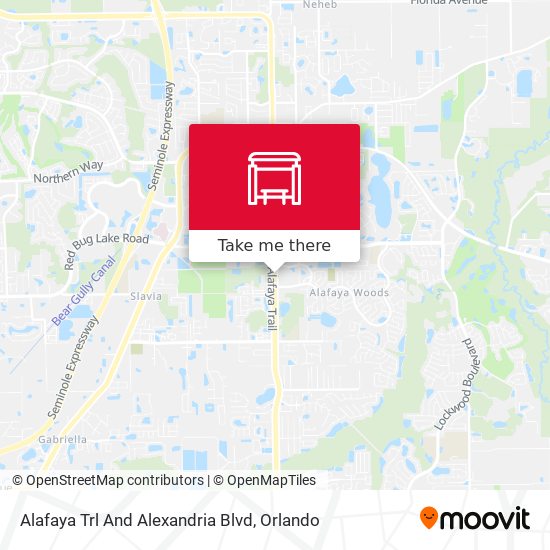 Alafaya Trl And Alexandria Blvd map