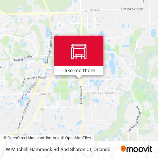 Mapa de W Mitchell Hammock Rd And Sharon Ct