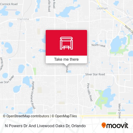 N Powers  Dr And Livewood Oaks  Dr map