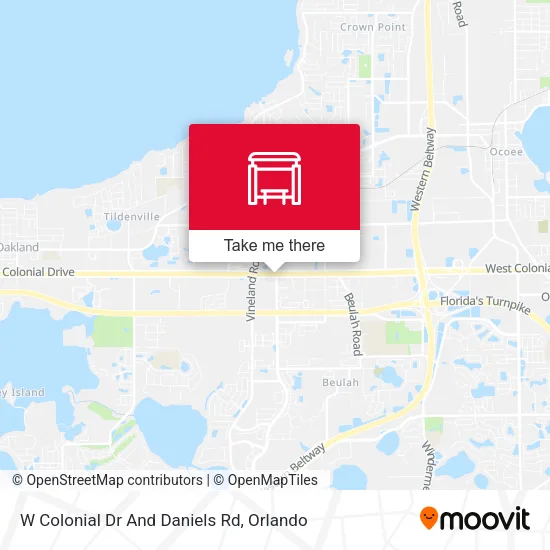 Mapa de W Colonial Dr And Daniels Rd