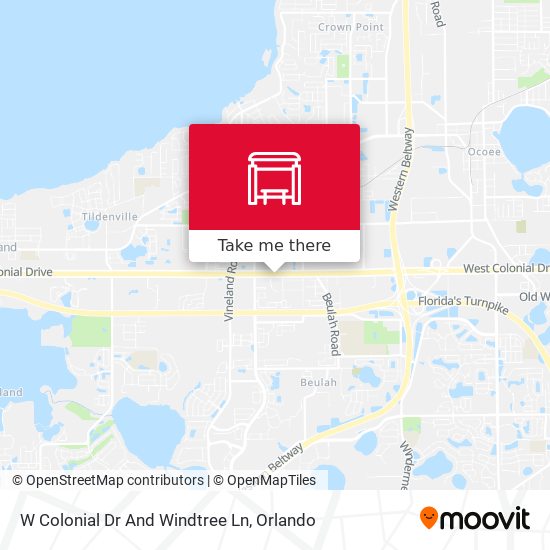 Mapa de W Colonial Dr And Windtree Ln