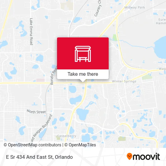 Mapa de E Sr 434 And East St