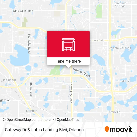 Gateway Dr & Lotus Landing Blvd map