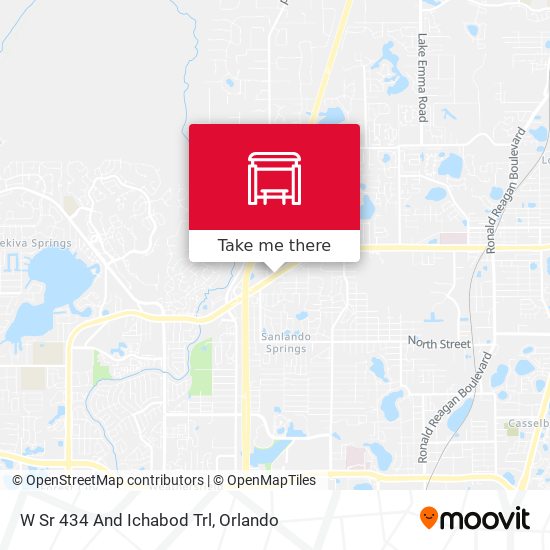 W Sr 434 And Ichabod Trl map