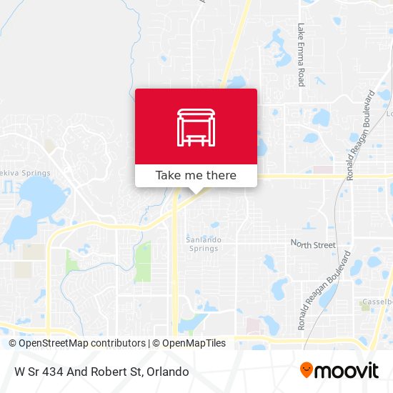 Mapa de W Sr 434 And Robert St