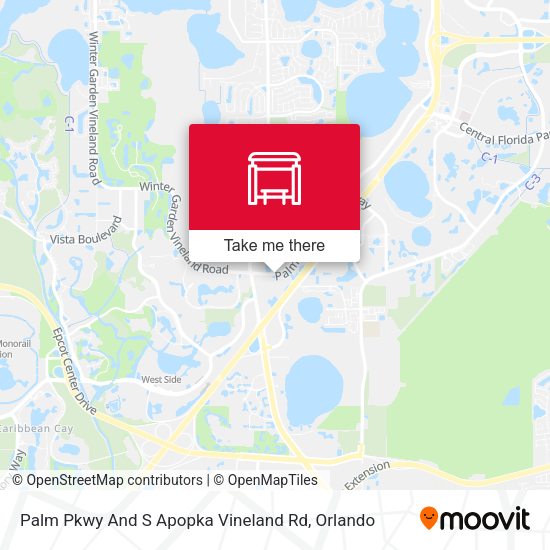 Palm Pky And S Apopka Vineland Rd map