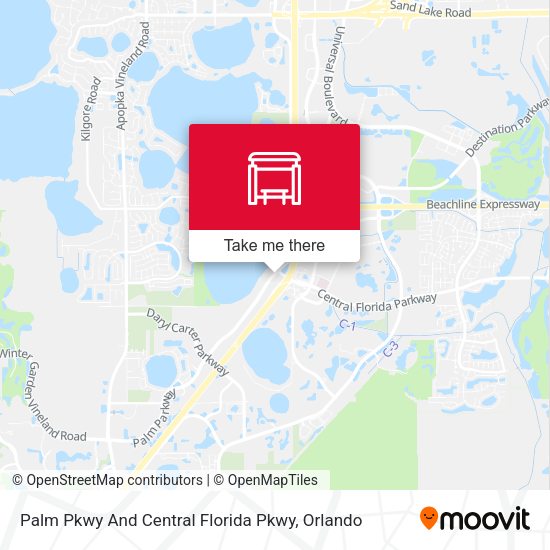 Palm Pkwy And Central Florida Pkwy map