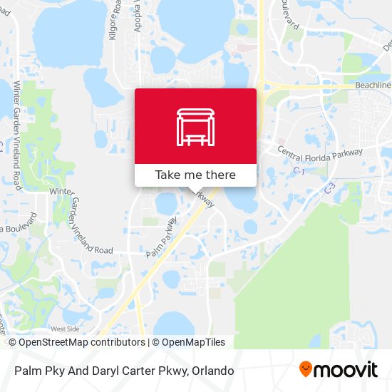Palm Pky And Daryl Carter Pkwy map