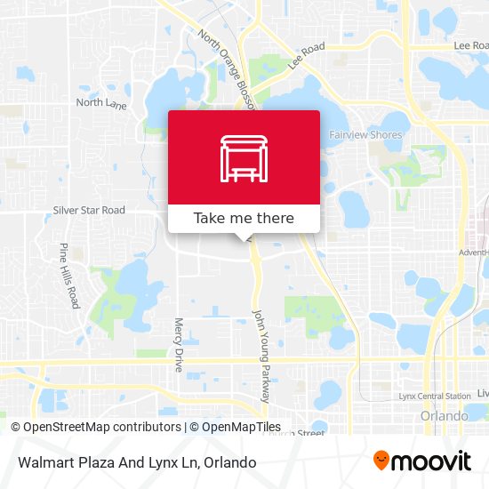 Walmart Plaza And Lynx Ln map