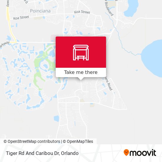 Tiger Rd And Caribou Dr map