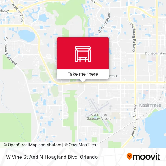Mapa de W Vine St And N Hoagland Blvd