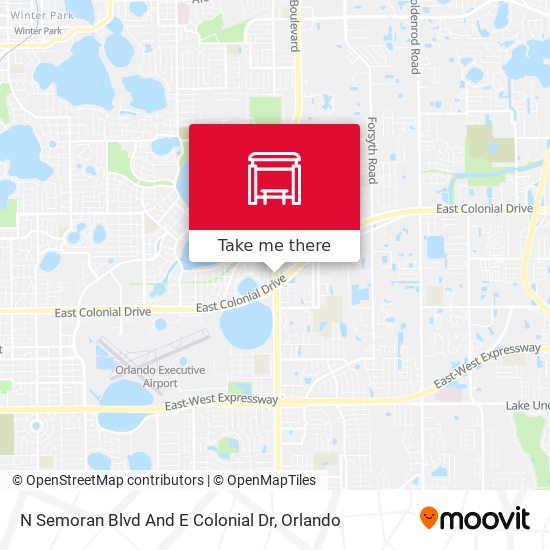 N Semoran Blvd And E Colonial Dr map
