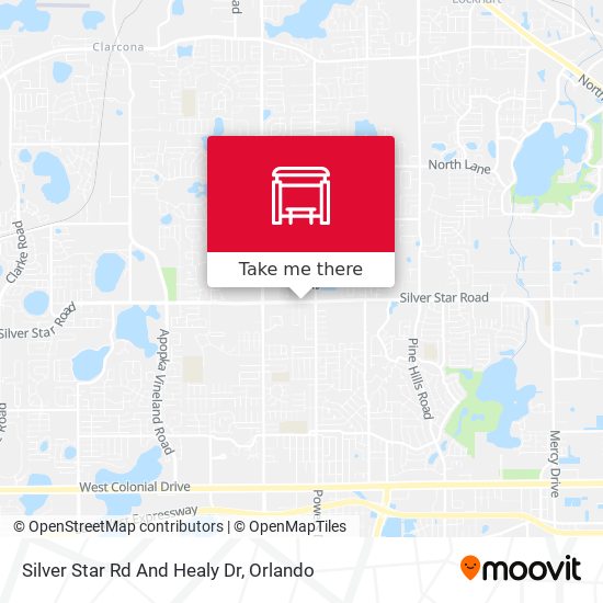 Silver Star Rd And Healy Dr map