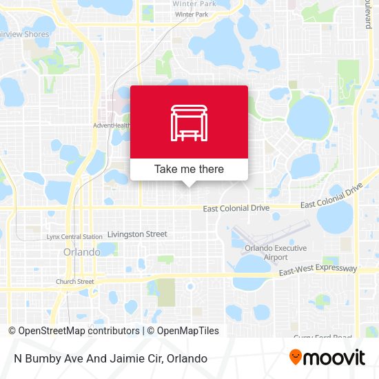 N Bumby Ave And Jaimie Circle map