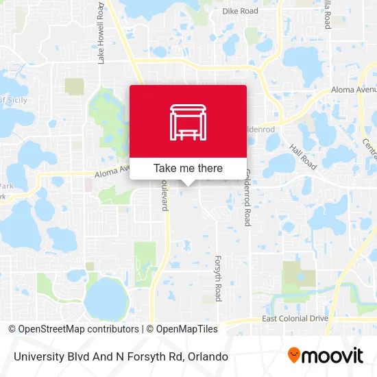 University Blvd And N Forsyth Rd map