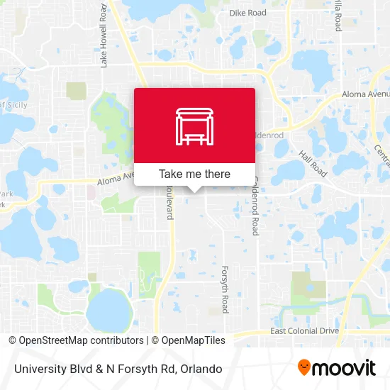 University Blvd & N Forsyth Rd map