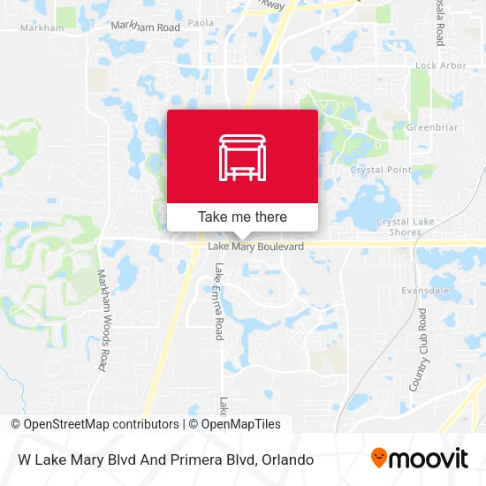 Mapa de W Lake Mary Blvd And Primera Blvd