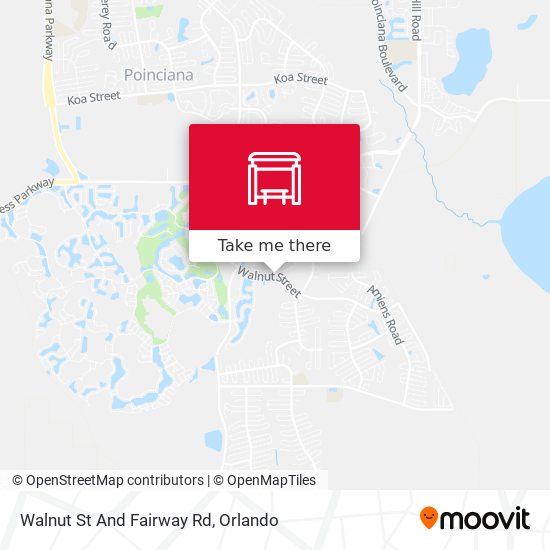 Walnut St And Fairway Rd map