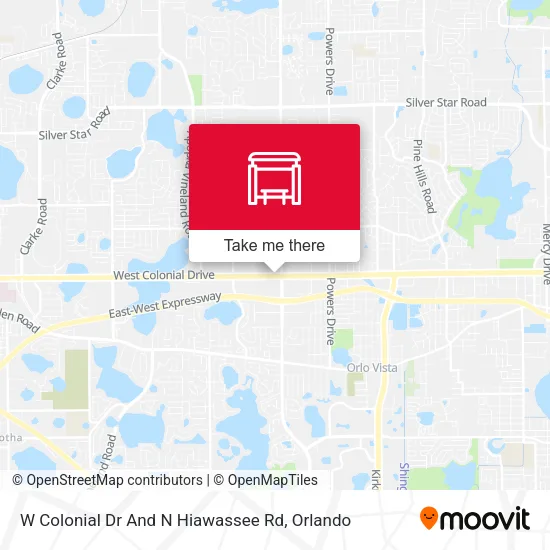 Mapa de W Colonial Dr And N Hiawassee Rd